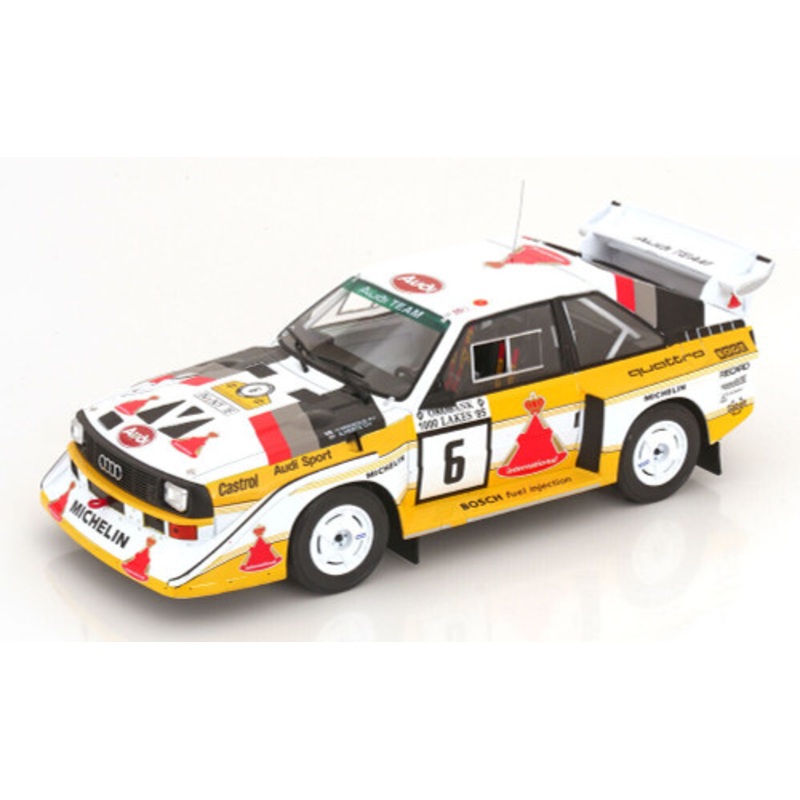 1/18 Ixo 1985 Audi Sport Quattro S1 E2 #6 rally 1000 Lakes Hannu Mikkola, Arne Hertz Car Model