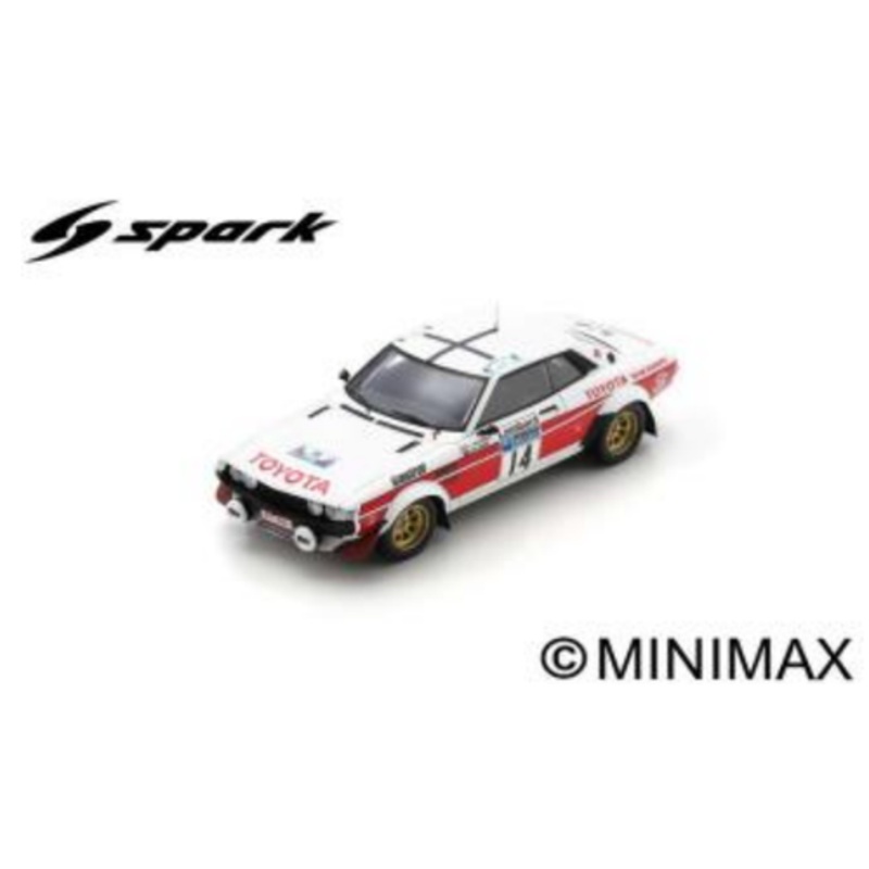 1/43 Spark 1977 TOYOTA Celica 2000 GT No.14 Lombard RAC Rally P-I. Walfridsson - J. Jensen Car Model