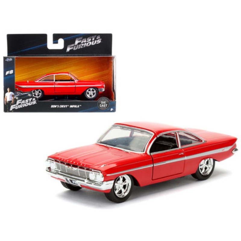 Dom's Chevrolet Impala Red Fast & Furious F8 "The Fate of the Furious" Movie 1/32 Diecast Model Car by Jada