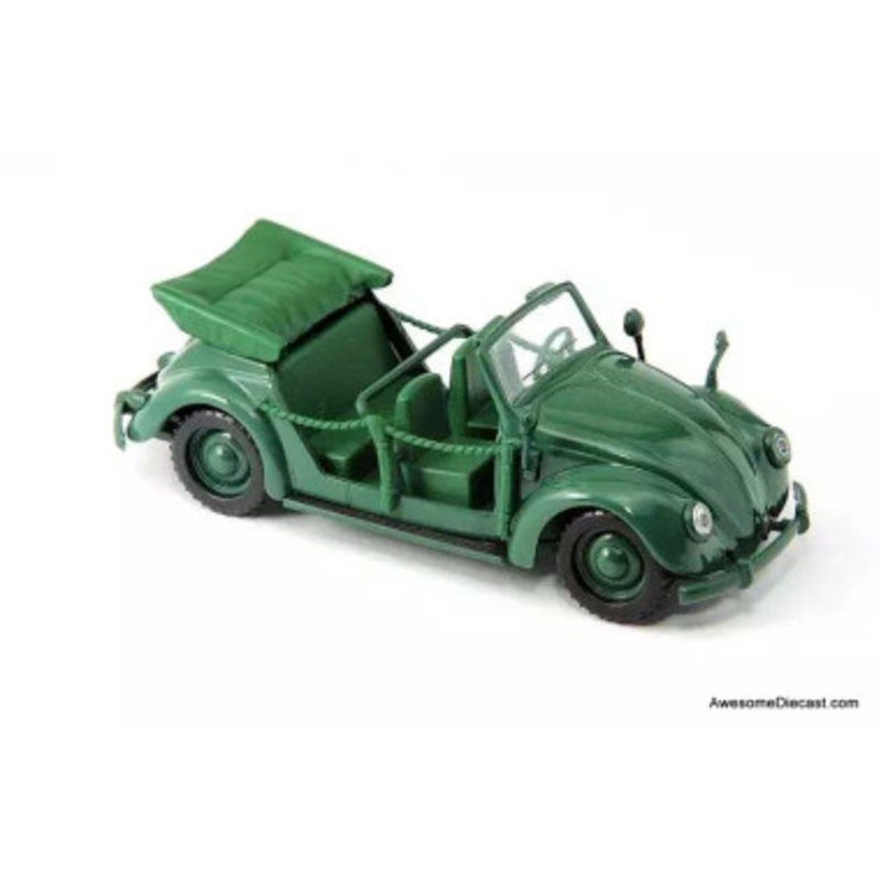 Volkswagen Cabrio Hebmuller - Green Military Police Convertible 1:43 Dicast Model by Sun Star