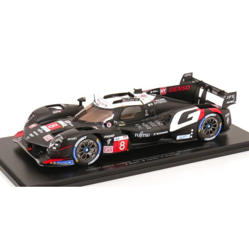 1/18 Spark TOYOTA GR010 - HYBRID No.8 TOYOTA GAZOO RACING 5th Le Mans 24H 2024 S. Buemi - B. Hartley - R. Hirakawa Car Model