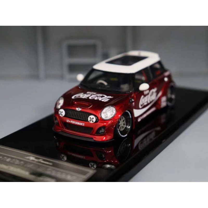 1/43 Endup Models Mini Cooper Liberty Walk LB Performance (Red Coca-Cola Theme) Car Model Limited 50 Pieces