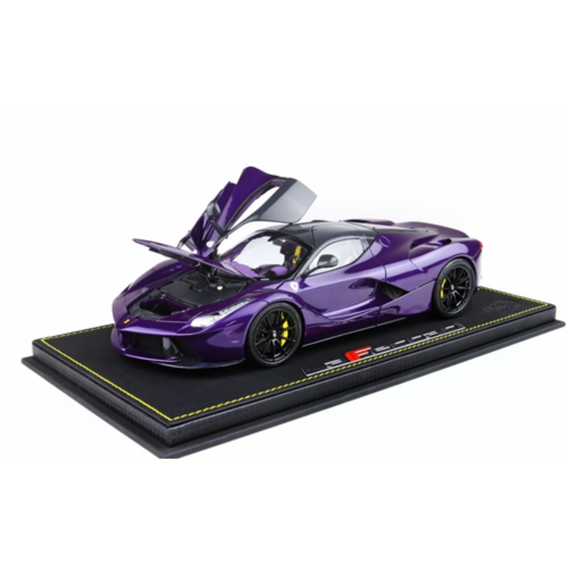 1/18 BBR 2012 Ferrari LaFerrari (Violet Purple) Diecast Car Model with Luxury Package