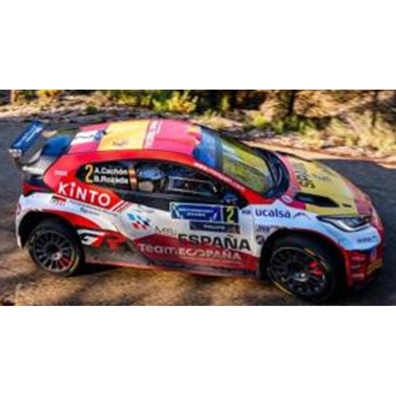 1/43 Spark TOYOTA GR Yaris Rally 2 No.2 Teo Martin Motorsport Winner FIA Motorsport Games Rally 2024 A. Cachn  - B. Rozada Car Model