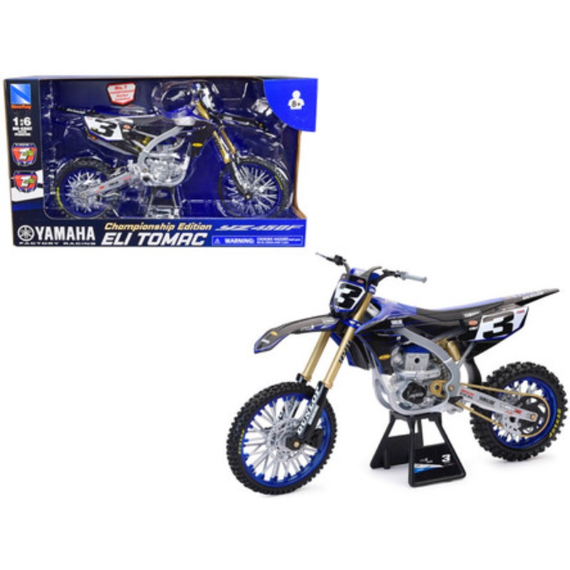 1/6 New Ray Yamaha Factory Racing Championship Edition YZ450F #3 Eli Tomac Diecast Model