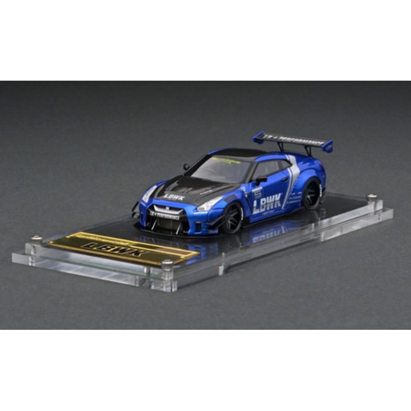 1/64 Ignition Model LB-WORKS Nissan GT-R R35 type 2 Blue Resin Car Model