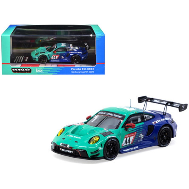 1/64 Tarmac Works 2023 Porsche 911 GT3 R Nurburgring 24H J.Eriksson, T.Heinemann, N.Menzel, M.Ragginger Diecast Car Model