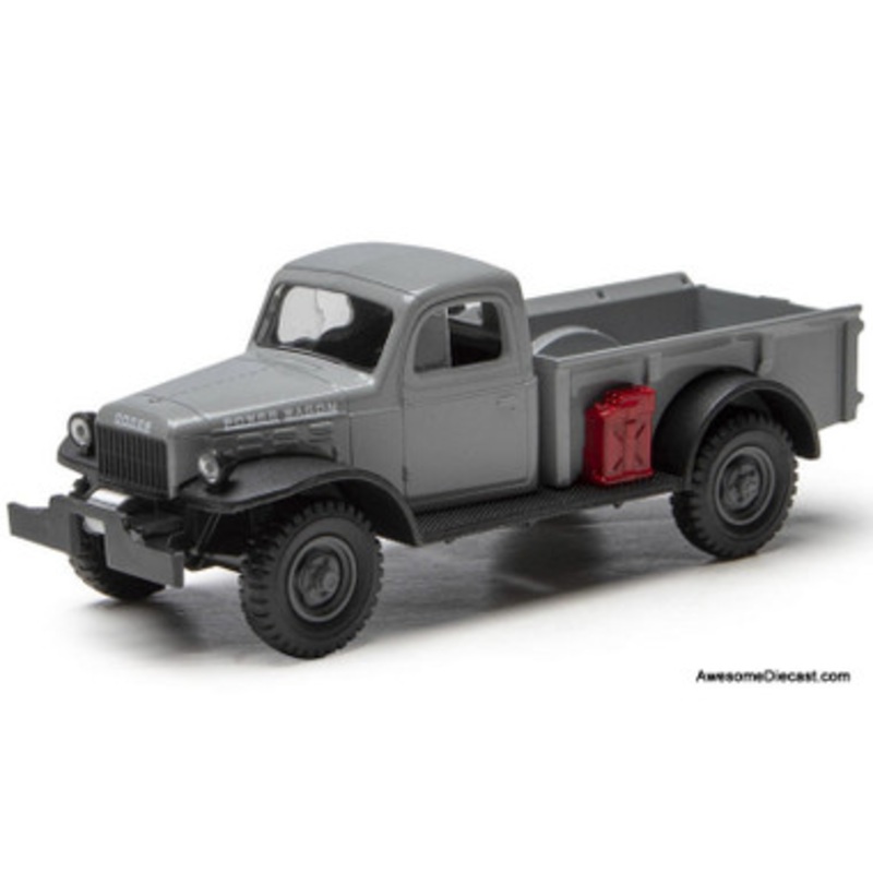 1947 Dodge Power Wagon Pick-Up, Gray 1:48 Diecast Model Truck by Denver Diecast