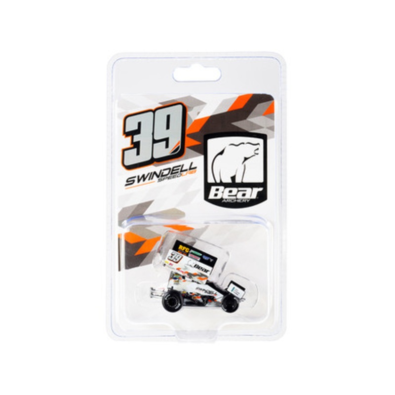 Winged Sprint Car #39 Sammy Swindell "Bear Archery x Swindell SpeedLab" (2021) 1/64 Diecast Model Car by ACME