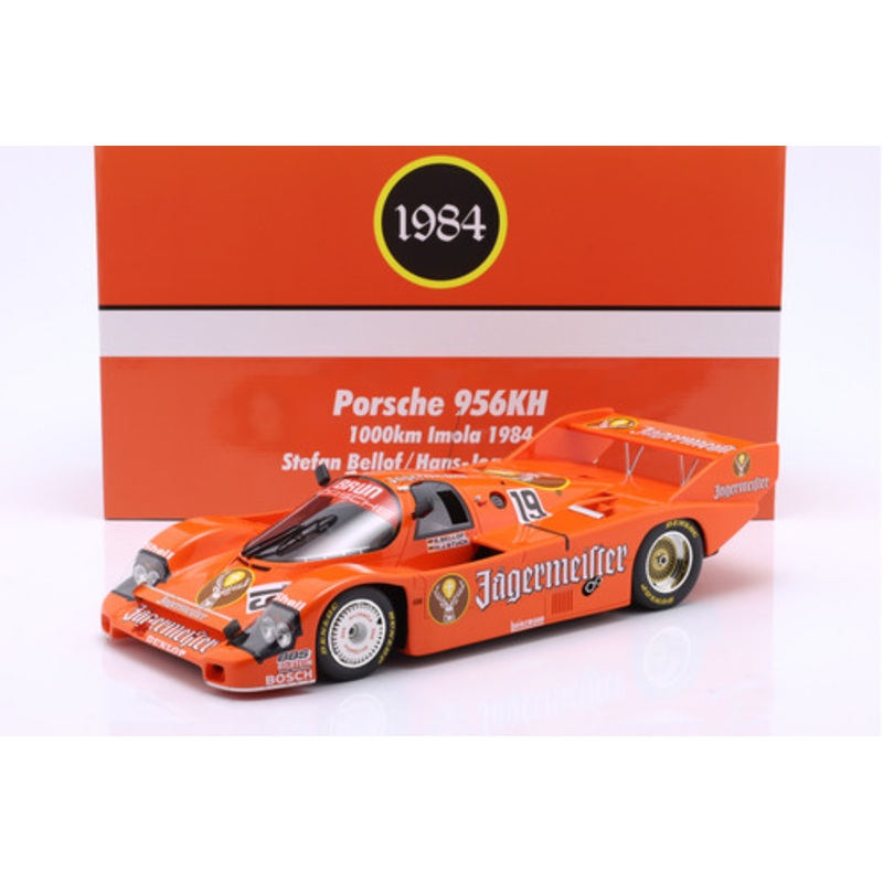 1/12 Werk83 1984 Porsche 956B Jgermeister #19 Winner 1000km Imola Brun Motorsport Hans-Joachim Stuck, Stefan Bellof Car Model