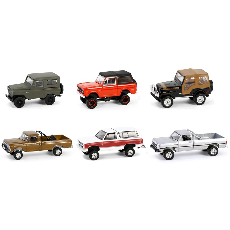"All Terrain" Series 16 Set of 6 pieces 1/64 Diecast Model Cars by Greenlight