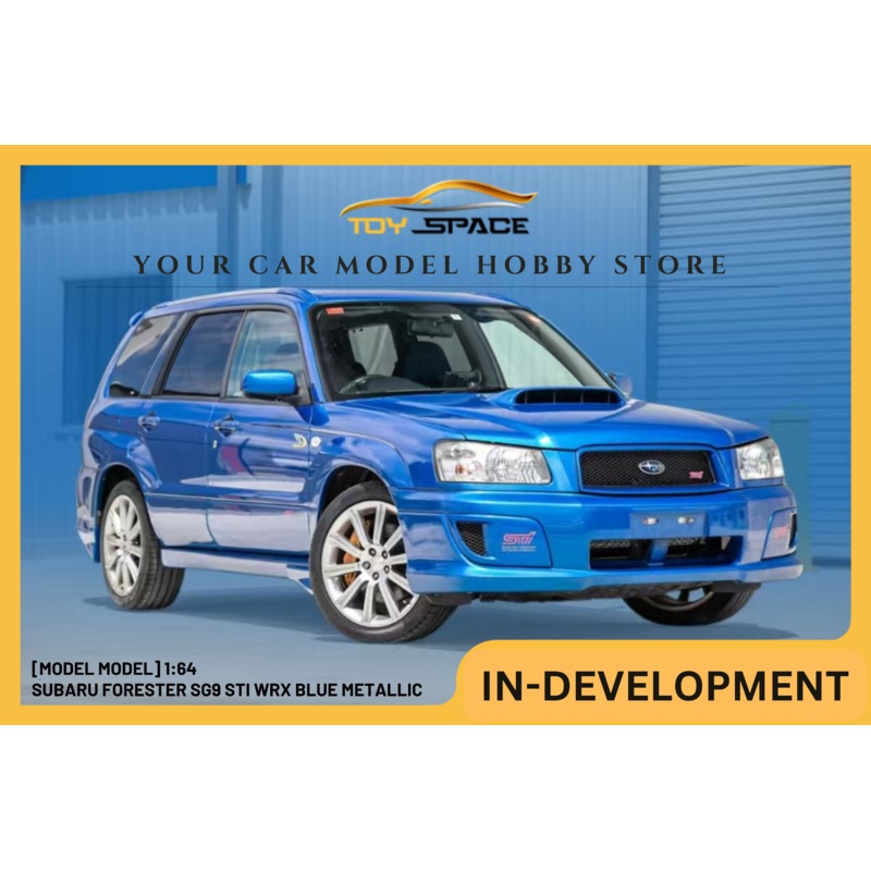 [MODEL MODEL] 1:64 Subaru Forester SG9 STI WRX Blue Metallic