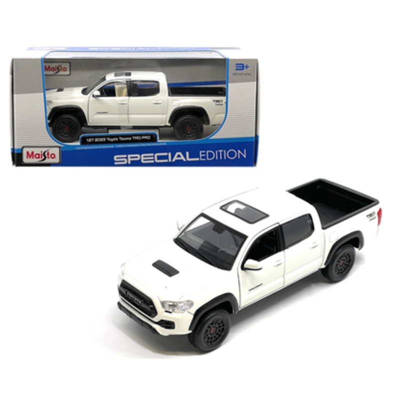 1/27 Maisto 2023 Toyota Tacoma TRD Pro (White) Diecast Car Model