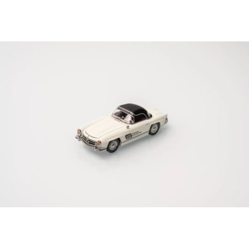 1/64 GFCC Mercedes-Benz 300SL Roadster Soft Top (White) Diecast Car Model
