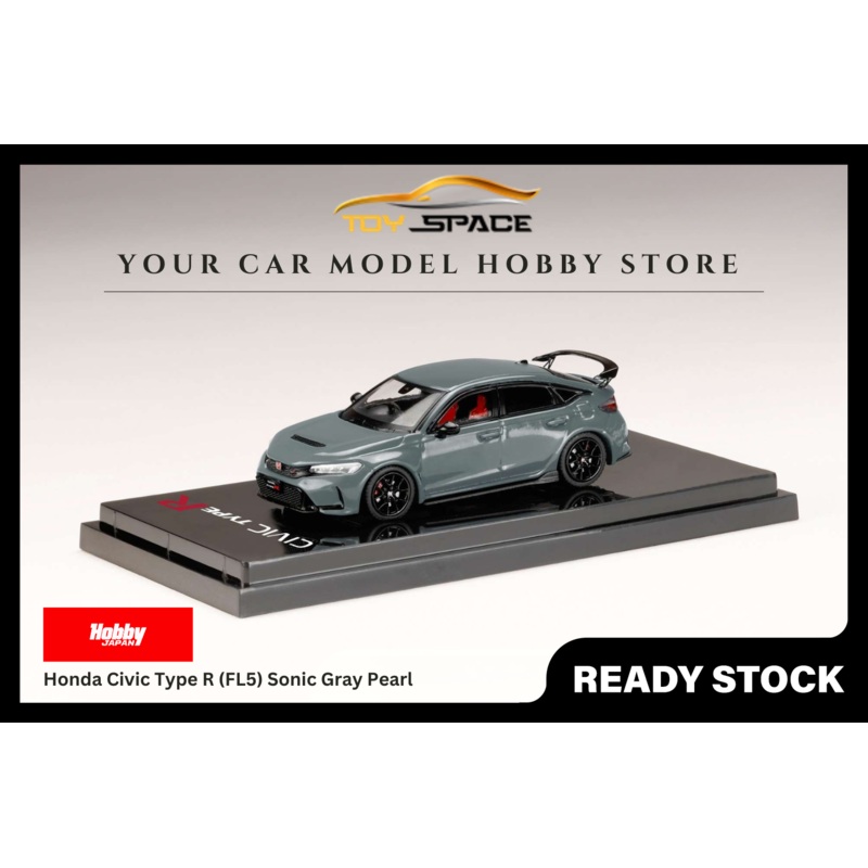 [HOBBY JAPAN] 1:64 Honda Civic Type R (FL5) Sonic Gray Pearl