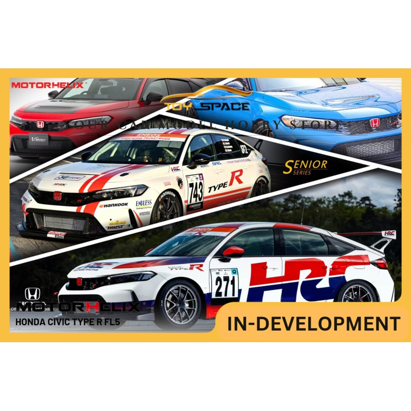 [MOTORHELIX] 1:64 Honda Civic Type R FL5 Rallye Red