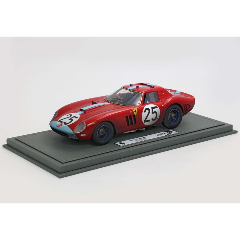 Ferrari - 250 GTO n.25 (1964) 1:18 - 24H Le Mans - Ireland - Maggs - Dirty Version - With Plexi Showcase - BBR1846DDIRTY - BBR