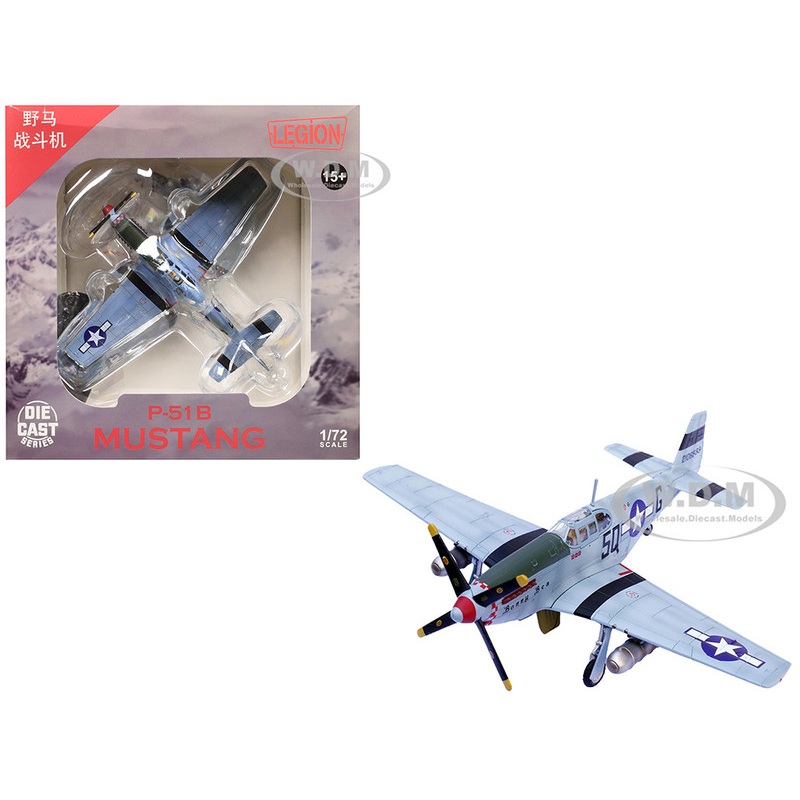 North American P-51B Mustang Aircraft "Bonny Bea, 504th Fighter Squadron, 339th Fighter Group" (1944) United States Army Air Forces 1/72 Diecast Model Airplane by Legion