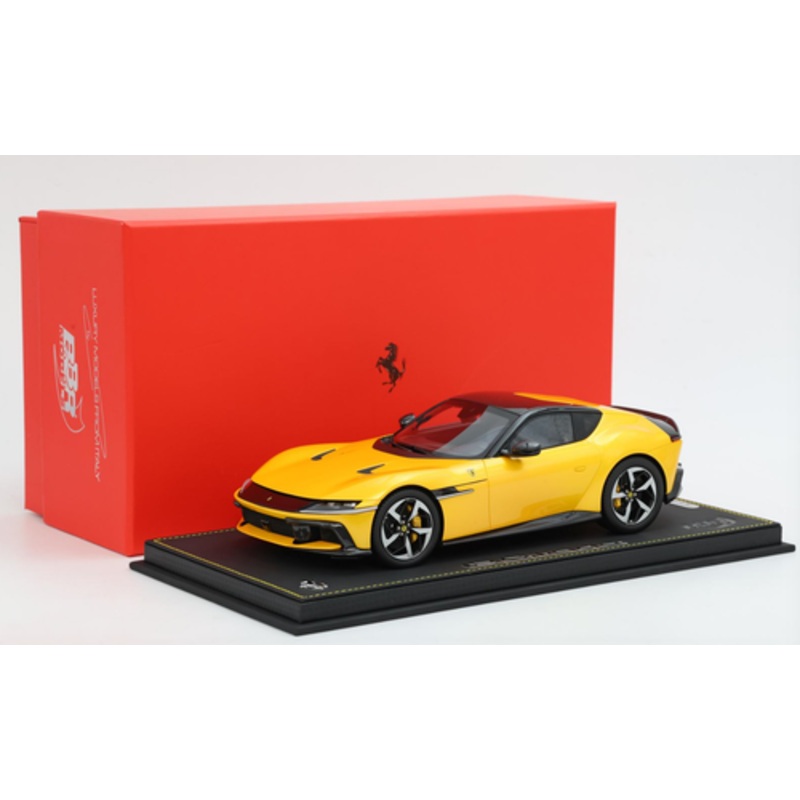 1/18 BBR Ferrari 12 Cilindri Coupe (Yellow Tristrato) Car Model Limited 50 Pieces