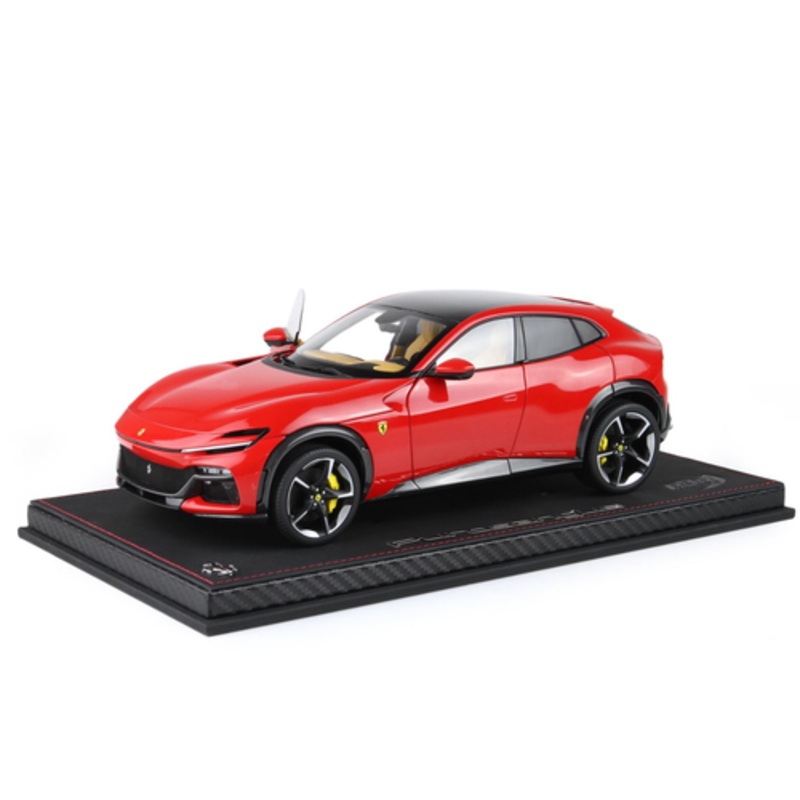 1/18 BBR Ferrari Purosangue with Panoramic Roof (Rosso Corsa Red) Diecast Car Model with Luxury Package