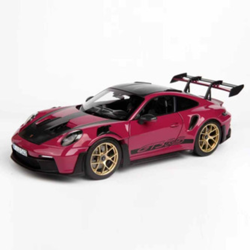 1/18 Norev 2022 Porsche 911 992 GT3 RS with Weissach Package (Ruby Star Red) Diecast Car Model