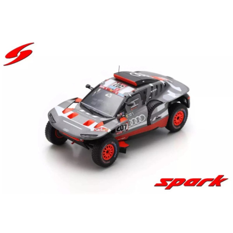 1/43 Spark Audi RS Q e-tron No.211 Dakar Rally 2023 M. Ekstrom - E. Bergkvist Car Model