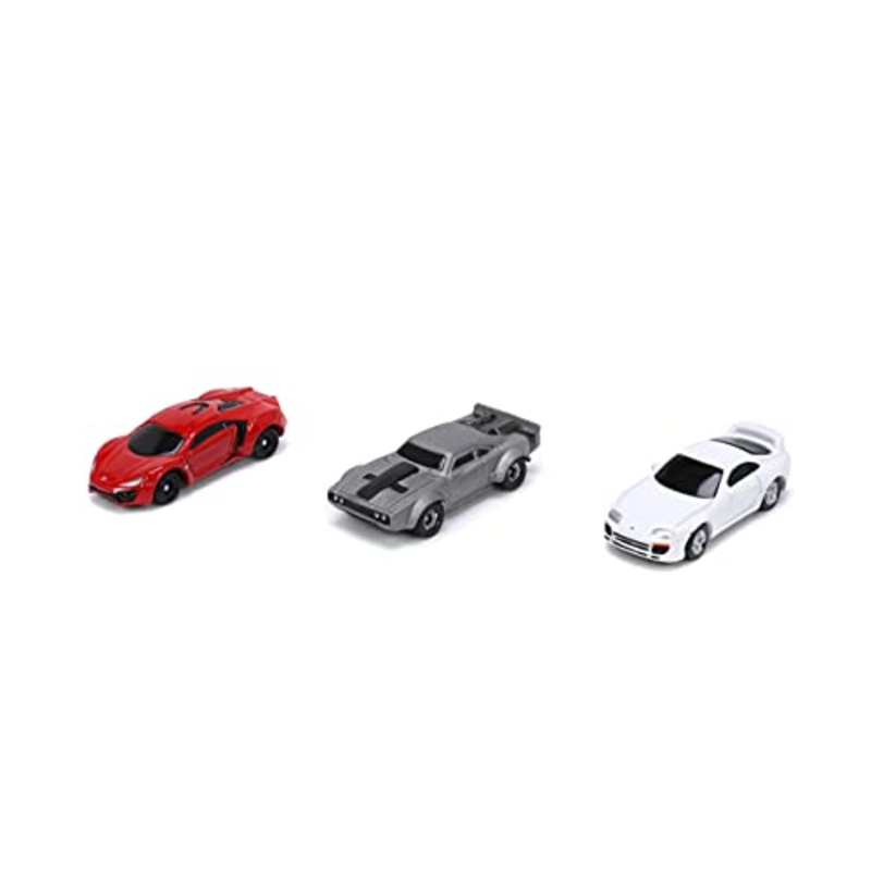 "Fast & Furious" Movie 3 piece Set Series 4 "Nano Hollywood Rides" Series Diecast Model Cars by Jada