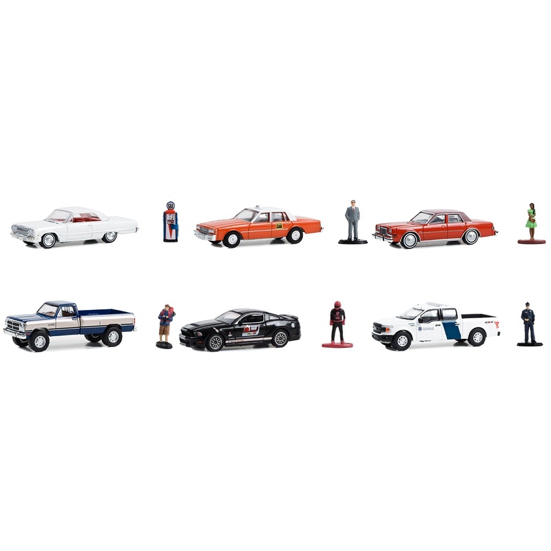 "The Hobby Shop" Set of 6 pieces Series 15 1/64 Diecast Model Cars by Greenlight