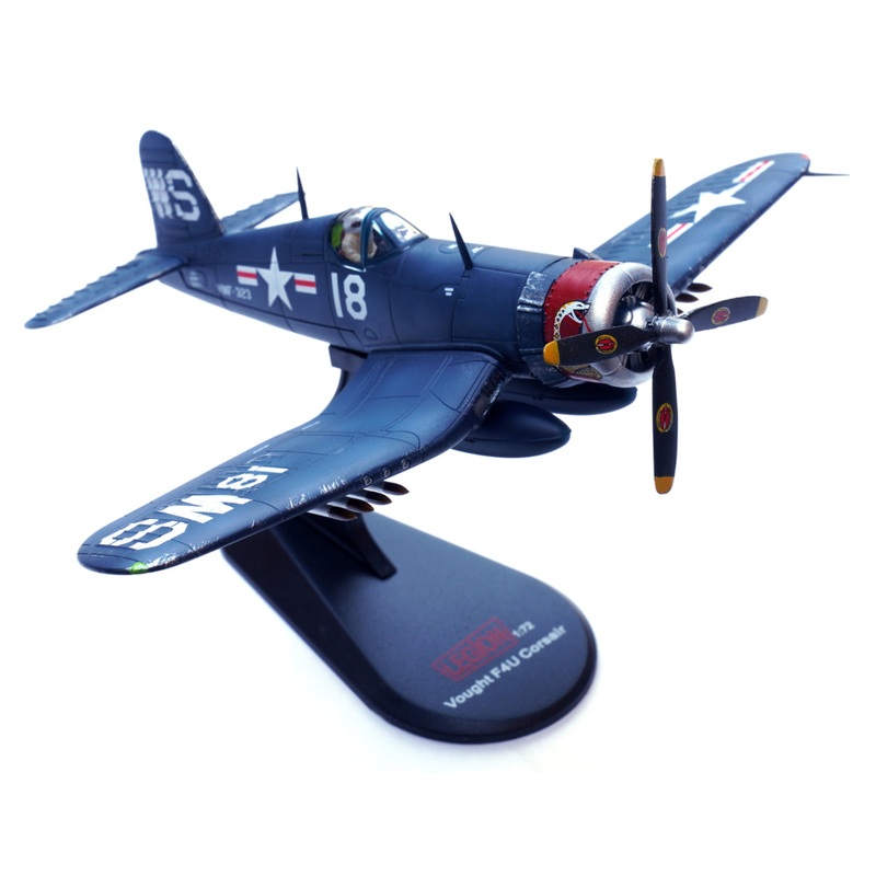 Vought F4U Corsair  Marine Fighter Squadron 323 VMF-323 "Death Rattlers" USS Sicily CVE-118, 1951 1/72 Scale Diecast Metal Model by Legion