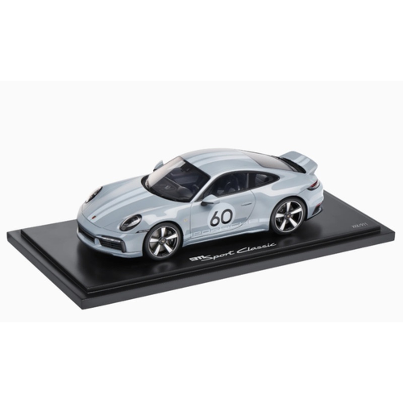 1/18 Dealer Edition Porsche 911 (992) Sport Classic #60 (Grey Metallic) Car Model