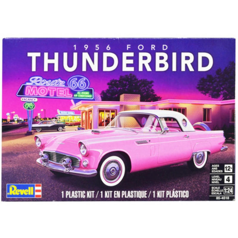 Level 4 Model Kit 1956 Ford Thunderbird 1/24 Scale Model by Revell