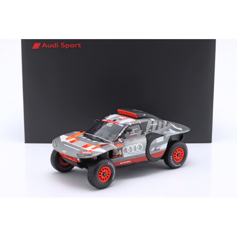 1/18 Dealer Edition 2024 Audi RS Q E-Tron E2 #204 Winner Rallye Dakar Carlos Sainz, Lucas Cruz Car Model