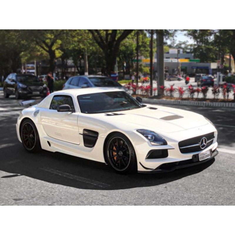 1/18 HH Model Mercedes-Benz SLS AMG Black Series (Designo Mystic White) Resin Car Model Limited 60 Pieces
