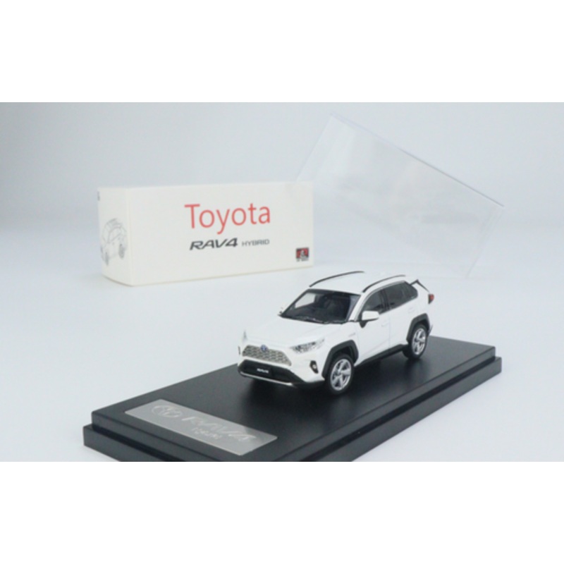 1/64 LCD Toyata RAV4 Hybrid Pearl White Diecast Car Model