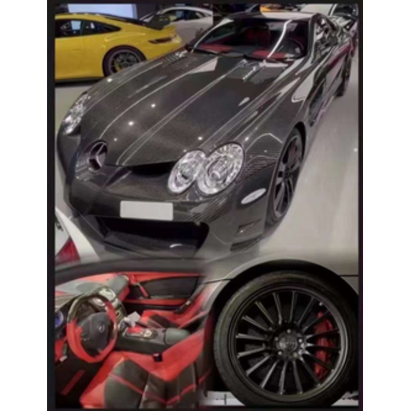 1/18 Frontiart Mercedes-Benz McLaren SLR (Full Carbon Black) Full Open Resin Car Model Limited 50 Pieces