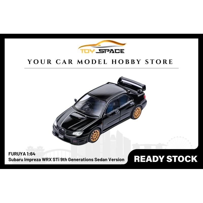 [FURUYA] 1:64 Subaru Impreza WRX STi 9th Generations Sedan Version Black