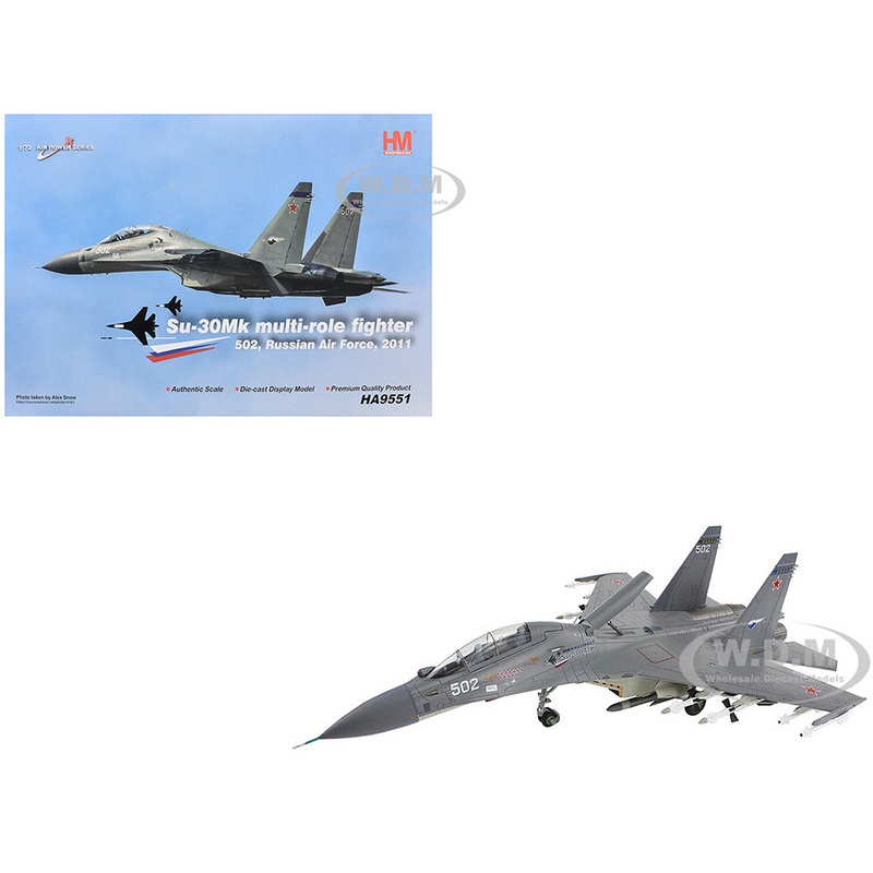 Sukhoi Su-30Mk Flanker Fighter Aircraft "502" (2011) Russian Air Force "Air Power Series" 1/72 Diecast Model by Hobby Master