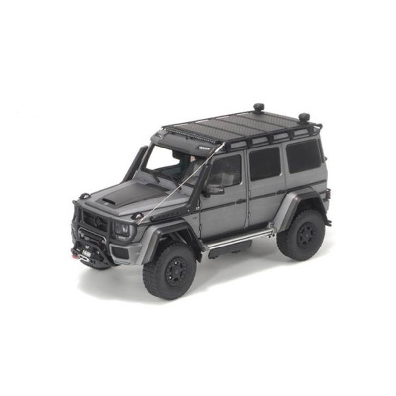 1/18 Almost Real Mercedes-Benz Mercedes G-Class G-Klasse G500 Brabus 550 Adventure 4x4 (Monza Grey) Diecast Car Model Limited 500 Pieces