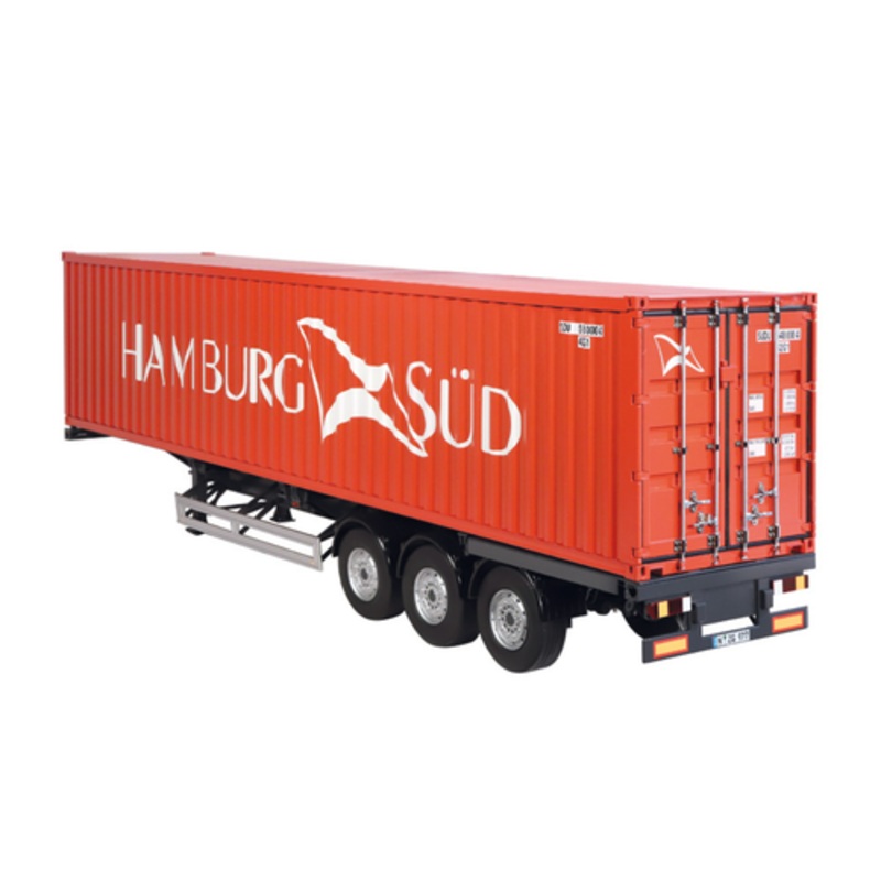 1/18 NZG Trailer EU & 40 Ft Container "Hamburg Sd" Diecast Model