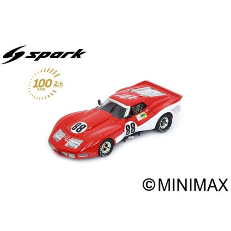 1/43 Spark 1980 Chevrolet Corvette C3 No.88 24H Le Mans J. Bienvenue - B. Adam - D. Rowe Car Model