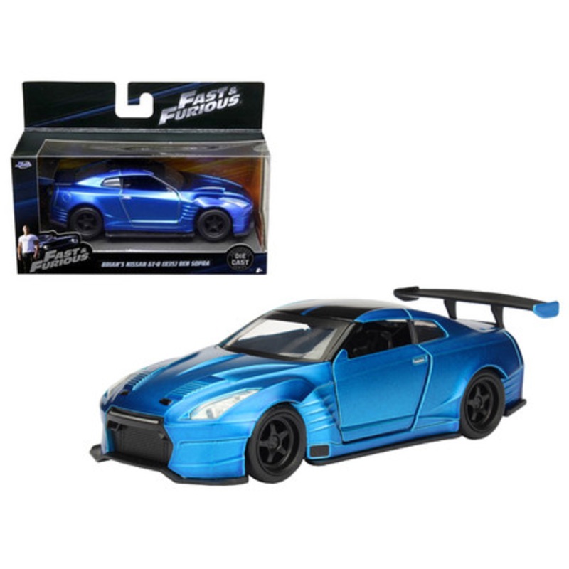 Brian's 2009 Nissan GTR R35 Blue Ben Sopra "Fast & Furious" Movie 1/32 Diecast Model Car by Jada