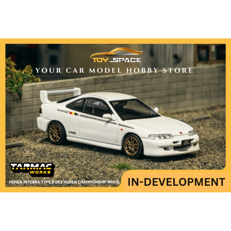 [TARMAC WORKS] 1:64 Honda Integra Type R DC2 Mugen Championship White
