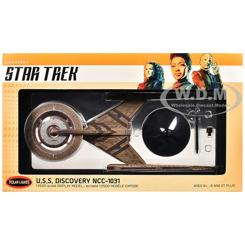 U.S.S. Discovery NCC-1031 Spacecraft "Star Trek: Discovery" (2017-2024) TV Series 1/2500 Scale Model by Polar Lights