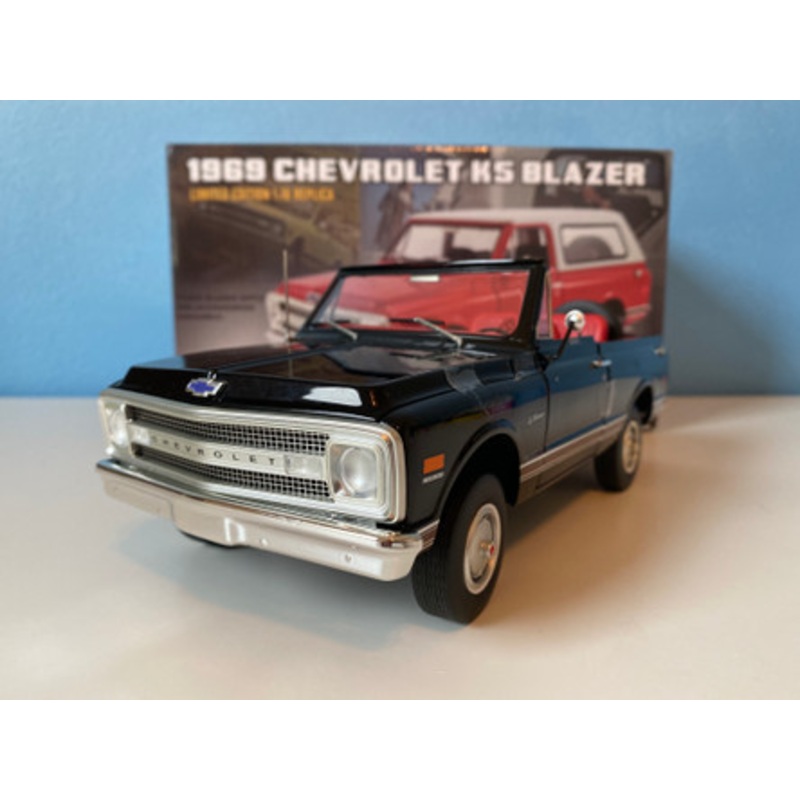 1/18 1969 Chevrolet Chevy K5 Blazer (Black) Diecast Car Model Limited 120 Pieces