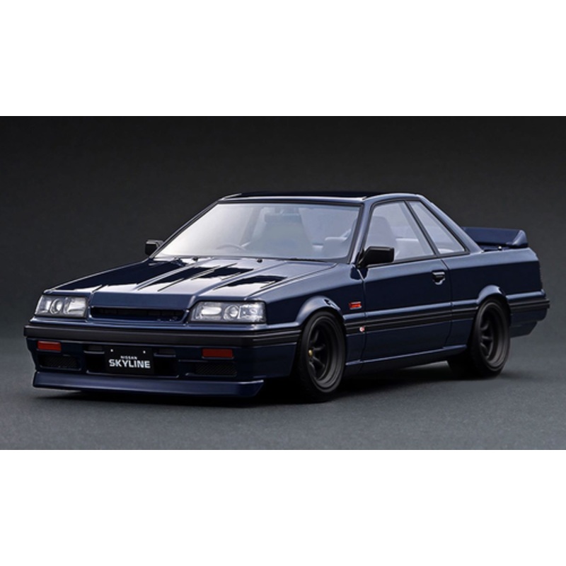 1/18 Ignition Model Nissan Skyline GTS-R (R31) (Blue Black) with RS Watanabe Wheels Car Model