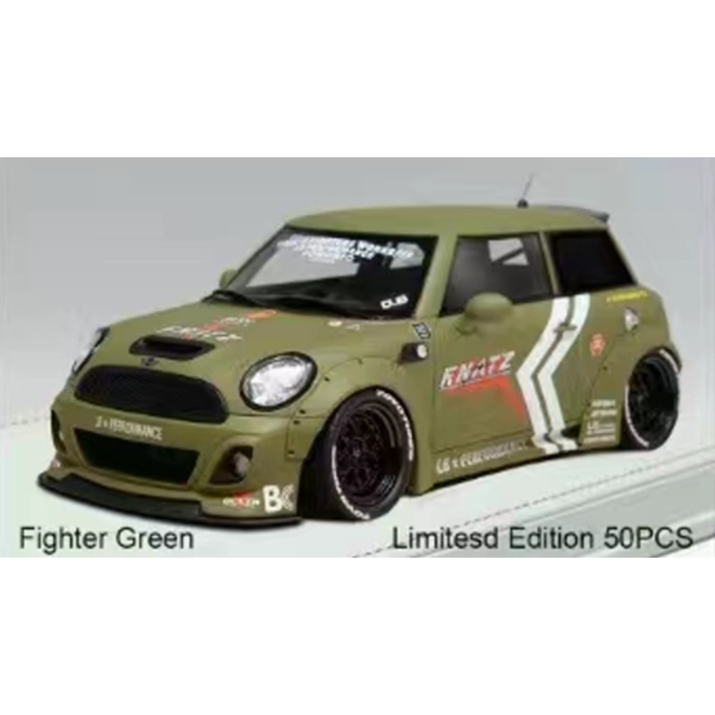 1/18 Ivy Mini Cooper LBWK (Fighter Green) Car Model Limited 50 Pieces