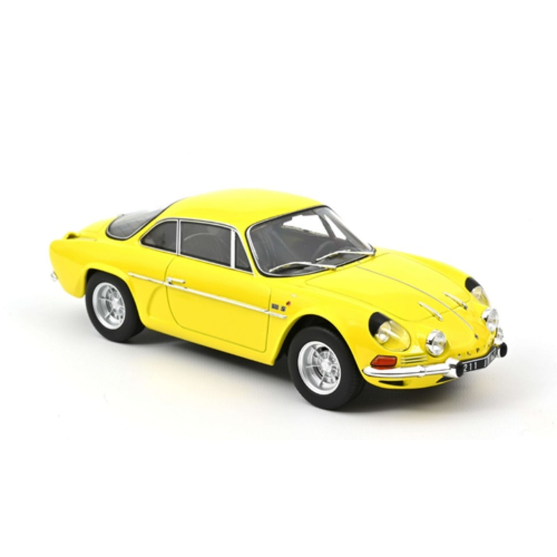 1/18 Norev 1971 Renault Alpine A110 1600S (Yellow) Diecast Car Model