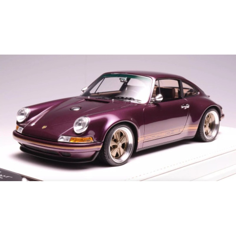 1/18 Ivy Merit Porsche 911 964 Singer (Carmona Red Metallic / Purple) Car Model Limited 50 Pieces