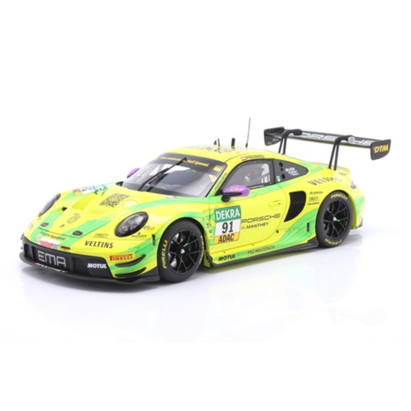 1/18 Minichamps 2023 Porsche 911 GT3 R #91 Winner Hockenheim DTM Champion Manthey EMA Thomas Preining Diecast Car Model