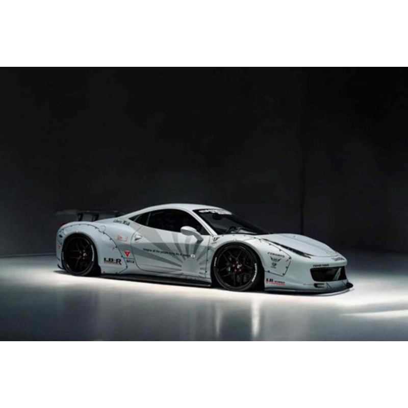 1/18 BBA Ferrari 458 GT 1.0 Liberty Walk LBWK (Fighter Grey) Car Model